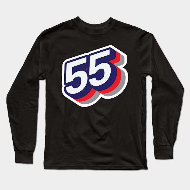 55 Long Sleeve T-Shirt by MplusC